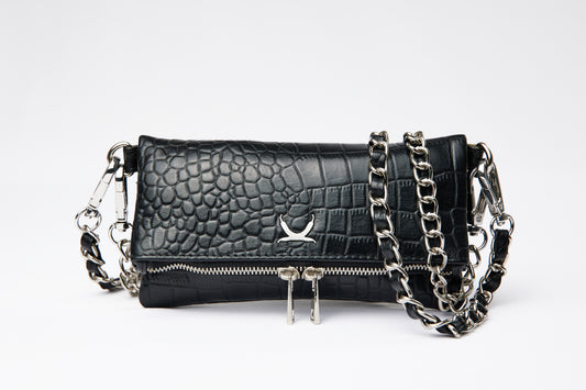 Mini Croco Black